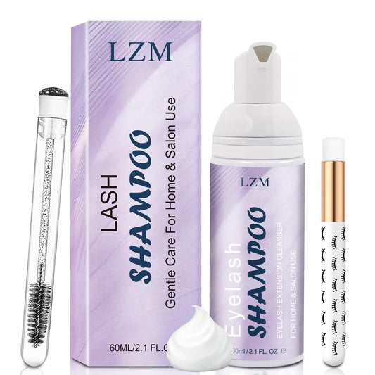 Eyelash Extension Cleansing Kit – Oil-Free Lash Shampoo