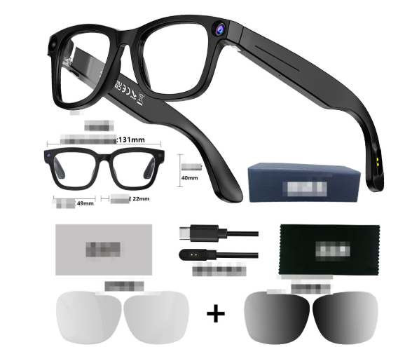 AI Smart Camera Glasses With HD Video & Voice Control