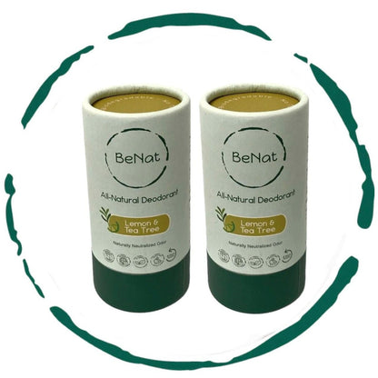 Natural Plastic-Free Deodorant Duo – Aluminum-Free