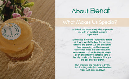 Natural Soap Bar with Wheat, Olive and Almond Oils