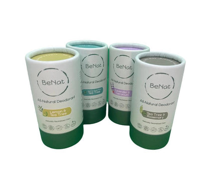 Natural Plastic-Free Deodorant Duo – Aluminum-Free