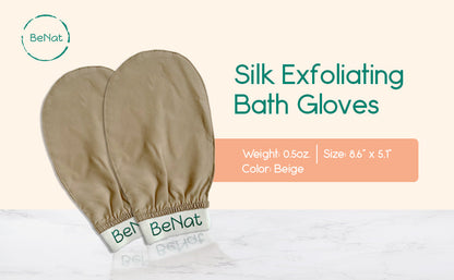 Silk Exfoliating Body Mitt – Deep Cleansing Glove
