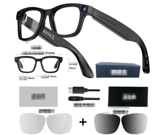 AI Smart Camera Glasses With HD Video & Voice Control