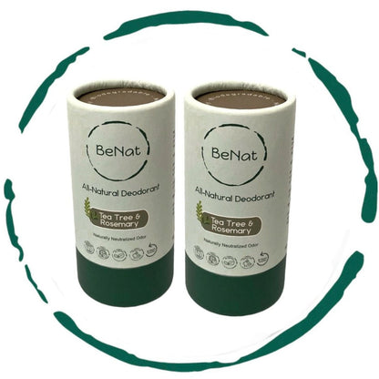 Natural Plastic-Free Deodorant Duo – Aluminum-Free