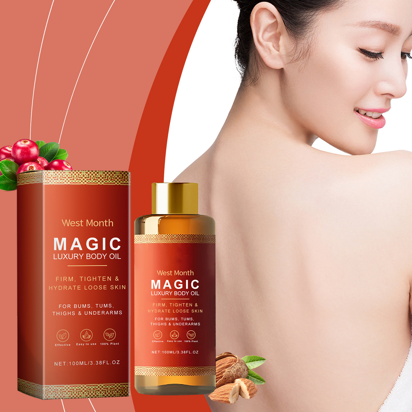 Soothing Body Oil For Dry & Sensitive Skin Hydration