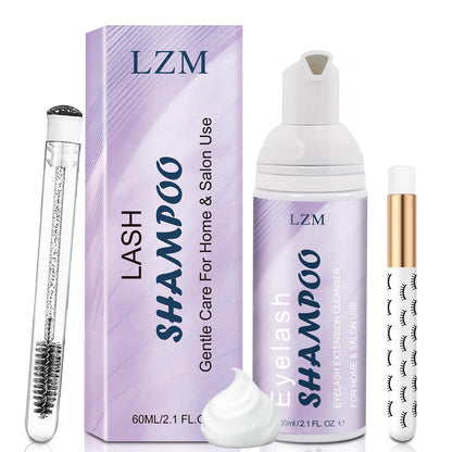 Eyelash Extension Cleansing Kit – Oil-Free Lash Shampoo