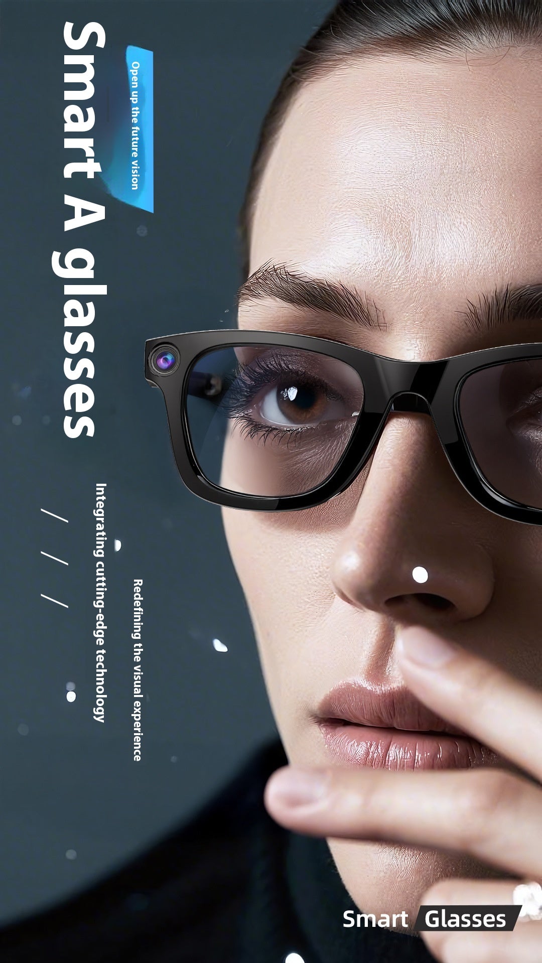 AI Smart Camera Glasses With HD Video & Voice Control