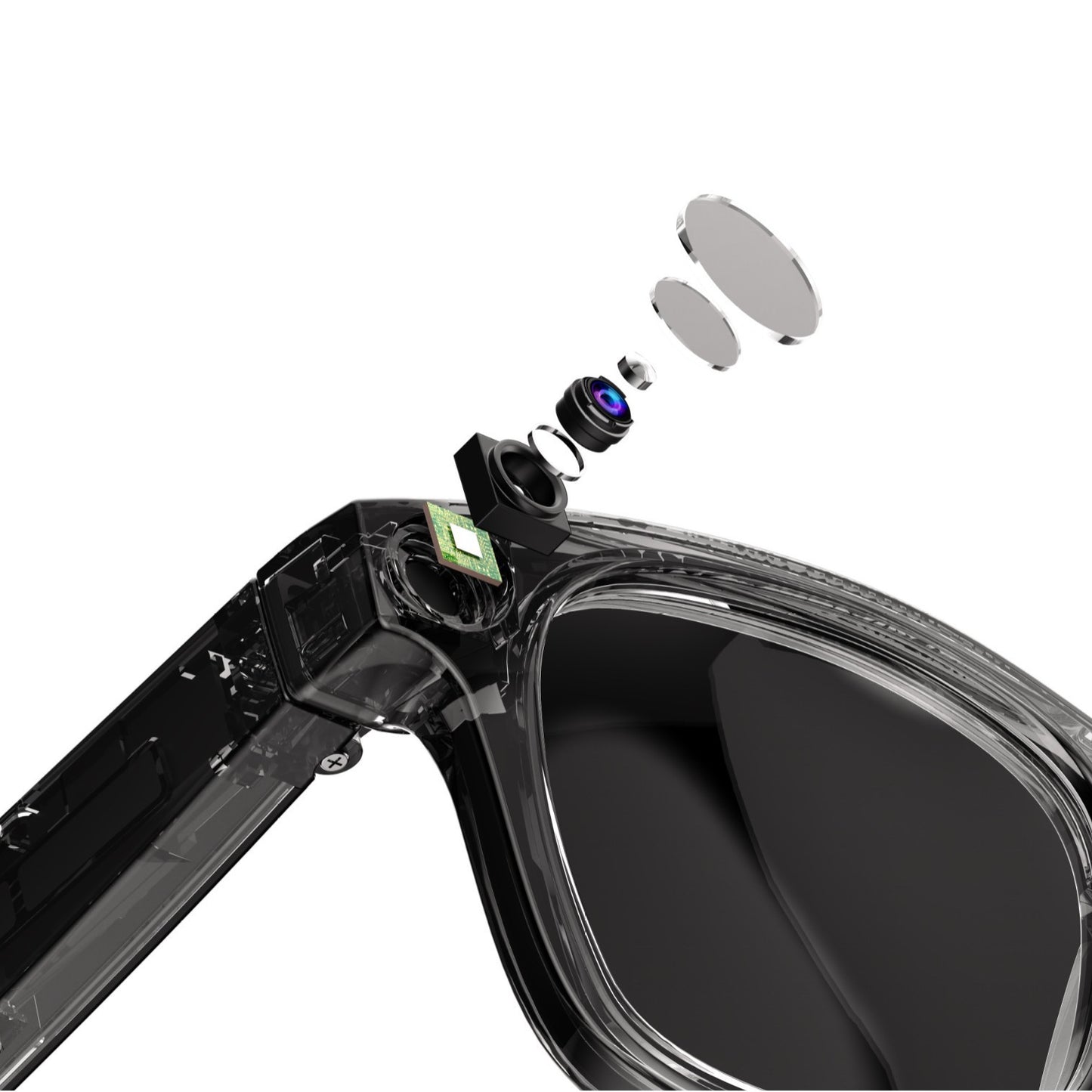 AI Smart Camera Glasses With HD Video & Voice Control