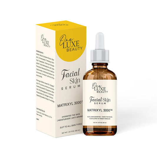 One Luxe Beauty Matrixyl 3000 Serum: Moisturizing Anti-Aging Solution for Dry Skin Hyaluronic Acid Boost Anti-Wrinkle Care - Personalized Hydration Support for All Skin Types