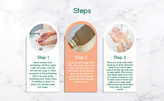 Silk Exfoliating Body Mitt – Deep Cleansing Glove