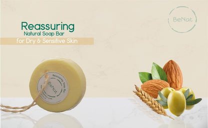Natural Soap Bar with Wheat, Olive and Almond Oils