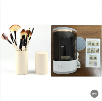Rechargeable Makeup Brush Cleaner – Quick Spin Dry